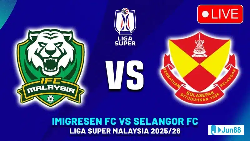 Cầu thủ của Imigresen đang tạo ra cơ hội nguy hiểm trước hàng phòng ngự của đối thủ Selangor Cầu thủ của Imigresen đang tạo ra cơ hội nguy hiểm trước hàng phòng ngự của đối thủ…